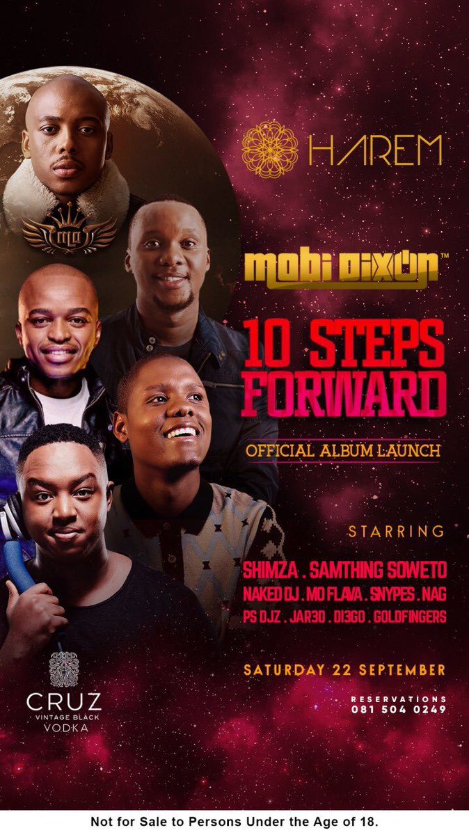 luzineo's tweet image. On the decks @Harem_sa tonight for @mobidixon #10StepsForward album launch 
@Shimza01 @nakeddj @moflavadj @DJSnypes @PS_DJz @DI3GO_DJ @GOLDFiNGERS_RSA 

The dance floor going to shake tonight 💃🏽💃🏽💃🏽💃🏽
#HaremMadeMeALegend #HaremSaturdays #HaremChampagneLife