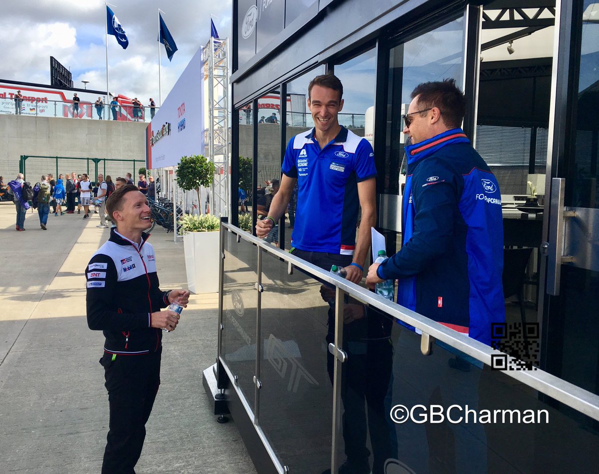 Gregory_B_C's tweet photo. @FordPerformance @HarryTincknell @andypriaulx @MultimaticRace 3 mates and competitors having a chat #6hoursofsilverstone https://t.co/J3dmJ4yjMa