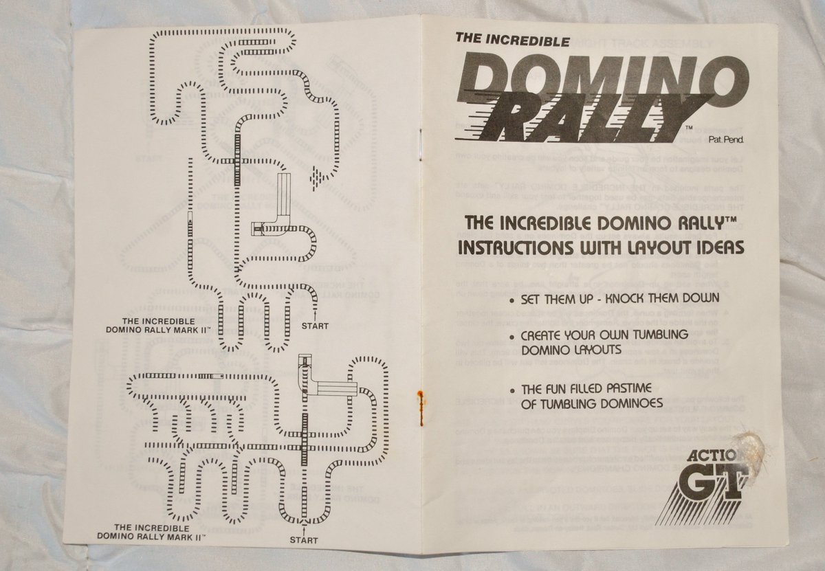 CTToys's tweet photo. Check out The Incredible DOMINO RALLY MARK 2 - by ACTION GT - Boxed and 100% Complete - Vintage Toy from 1981, Made in U.S.A. and England https://t.co/t9rZRqVIEX via @eBay_UK
#vintage #game #toys #DominoRally #ActionGT #MadeInEngland #MADEinUSA https://t.co/VQoBeXn2hx