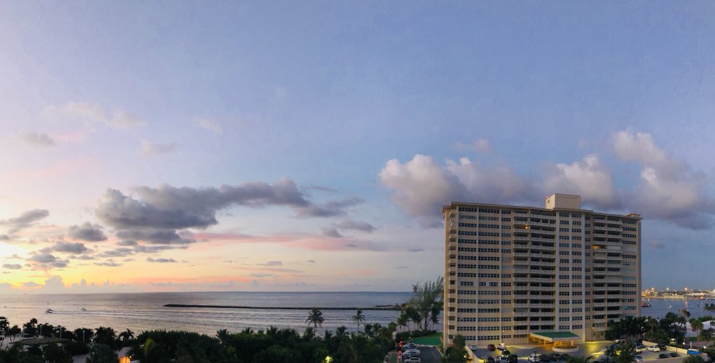 It’s a great morning to start the weekend here at Sky Harbour East on Port Everglades in Fort Lauderdale. Enjoy your day! #Sunrise #PortEverglades #ocean #beach #Beachfront #realestate #condos #FortLauderdale