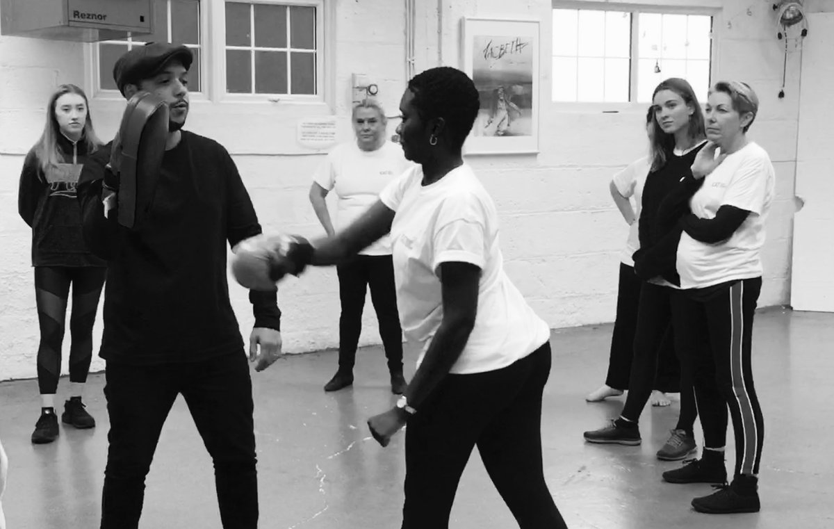 ICATacting's tweet photo. #ActionAndImpulse is the first project our new 1st Yrs' work on at #ICATacting, training with #MikeAlfreds principles from #DifferentEveryNight
Today's class involved a bit of basic boxing! https://t.co/8P559a1ptS
