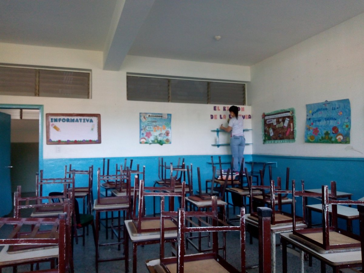 Así inicia la #JornadaDeTrabajoVoluntario #JornadaVoluntariaDeLimpieza #JornadaMantenimientoEscolar en nuestra ENB Padre Maya