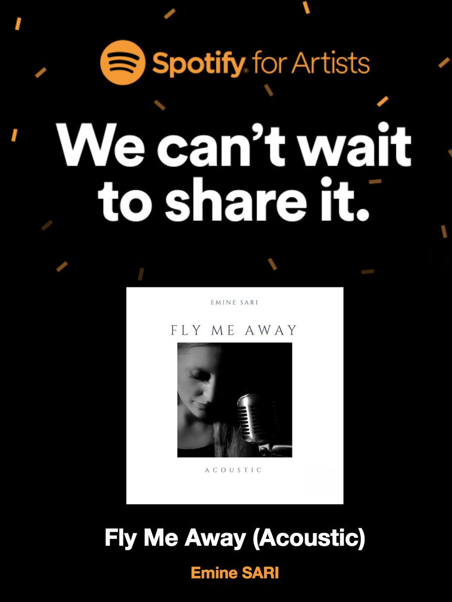 EmineMusic's tweet photo. Yeni single çalışmam #FlyMeAwayAcoustic 8 Ekim 2018 Pazartesi günü tüm digital platformlarda! 
Acoustic #FlyMeAway drops on October 8th! Follow me on @Spotify and @AppleMusic and it will appear on your release radar!✨🎧

#acoustic #NewMusicAlert #Spotify #AppleMusic #iTunes https://t.co/AJJlbSHCER