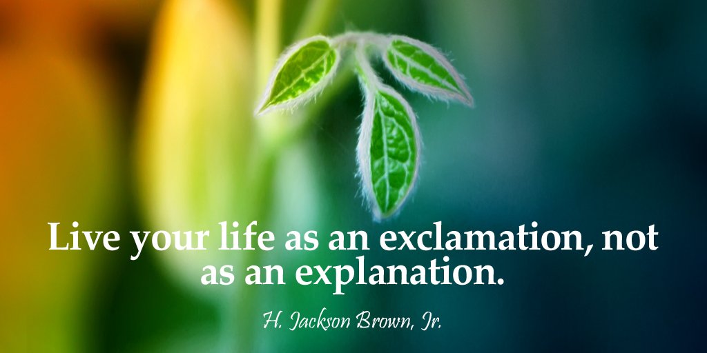 Image result for live your life as an exclamation not an explanation