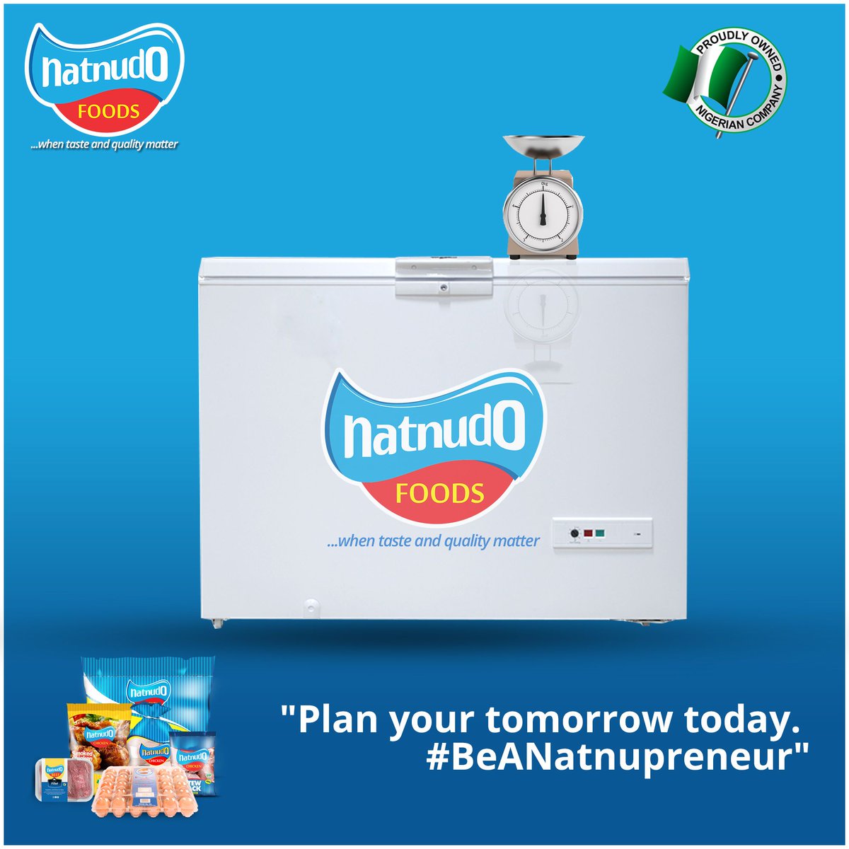 natnudO is committed to empowering you to be your own boss! What’s more? natnudO receives no commission on returns, 100% of your income is 100% yours! For more info, call: 07002000200 or mail: customercare@natnudofoods.com 
#natnudOfoods #BeYourOwnBoss #natnupreneur #Entrepreneur