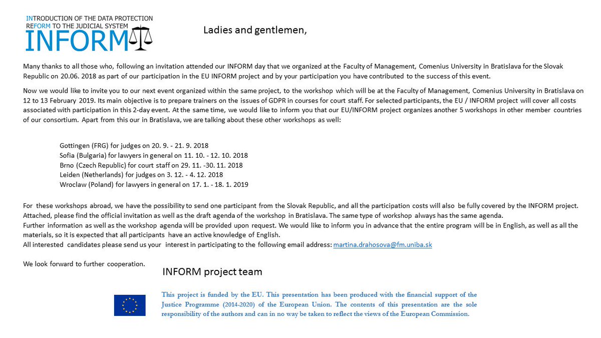 INFORM Project tweet media