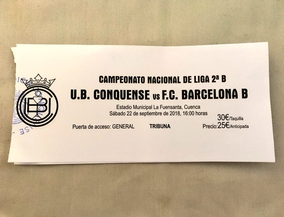 Al fútbol con <a href="/fulpozo/">Mª Fulgencia Pozo</a> #corazonpartio <a href="/UBConquense/">UB Conquense</a> <a href="/FCBarcelonaB/">Barça Atlètic</a>