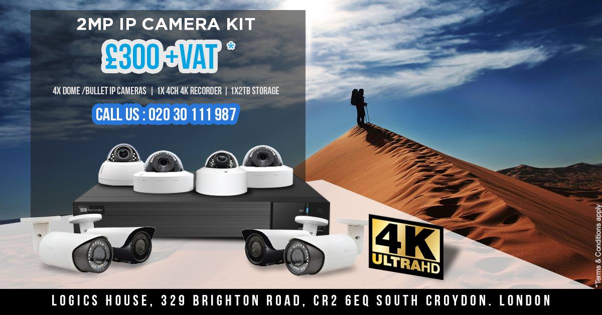 LogicsTechLtd's tweet image. 2 MP IP High definition and 4K recorder kit. Call us now - 02030111987
#CCTVCamera #4KUltraHD
