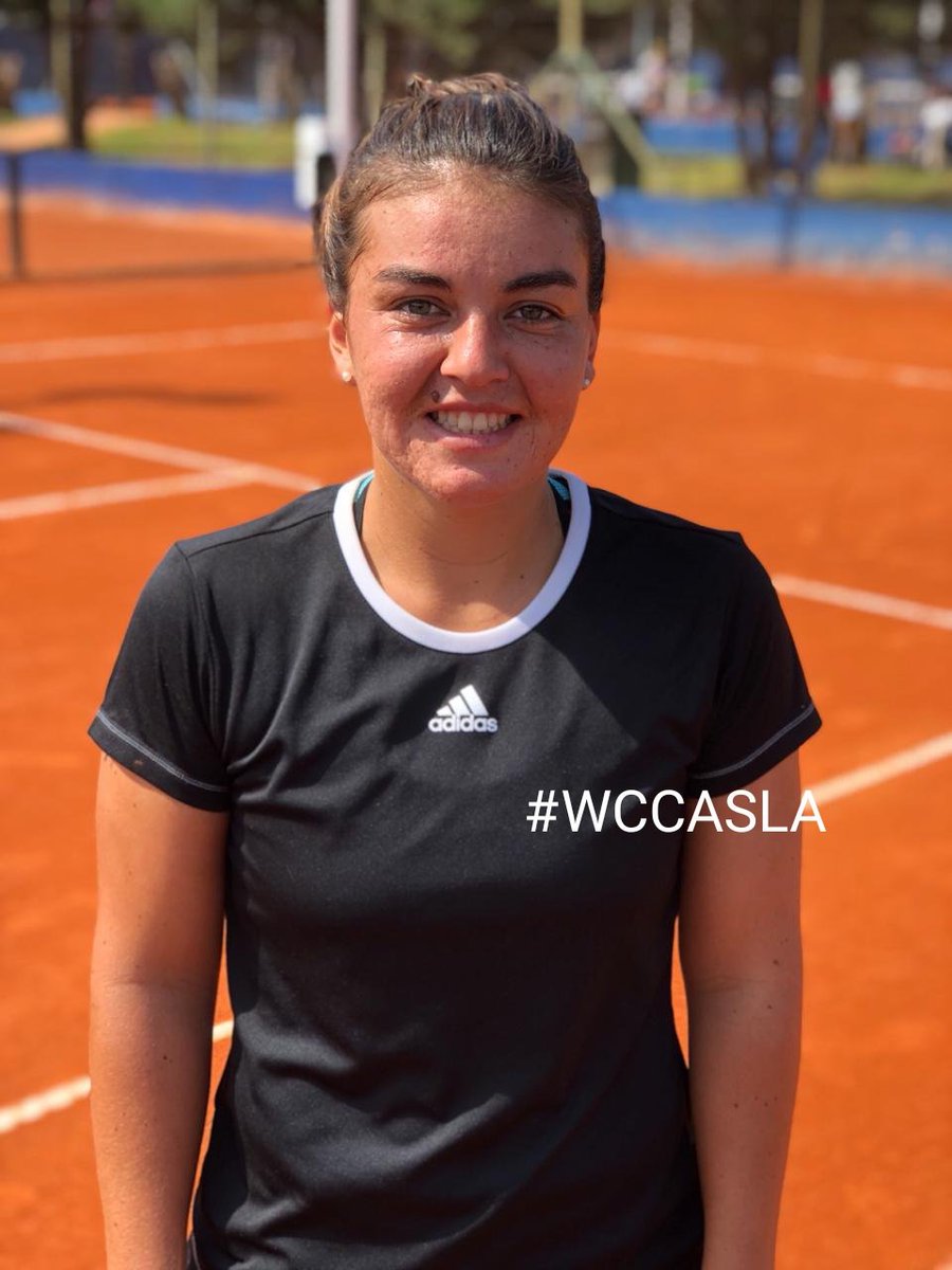 TenisCASLA's tweet photo. La chilena Fernanda Brito, que ayer se consagró campeona de dobles del #WCCASLA, hoy buscará extender la racha a ocho títulos ITF consecutivos de singles y llegar a su victoria número 40 al hilo. La trasandina de 26 años y 293 del ranking tiene 25 trofeos individuales en su haber https://t.co/CVz81kFKtd