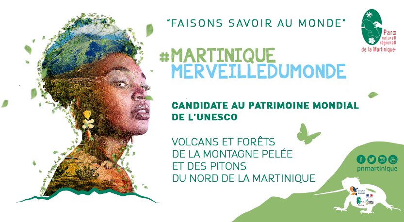 #MartiniqueMerveilleduMonde: A l’approche du dépôt, au niveau national, de la candidature de la #Martinique pour <a href="/France_UNESCO/">La France à l'UNESCO</a>, <a href="/PNRMartinique/">PNR Martinique</a> invite chacun à être ambassadeur de cette Martinique Merveille du Monde. + d’infos ici ➡️ facebook.com/52772786394982…