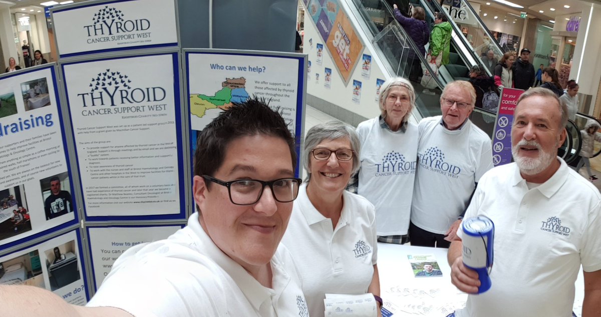 Out in Bristol today raising awareness for Thyroid Cancer Support West #TCSW