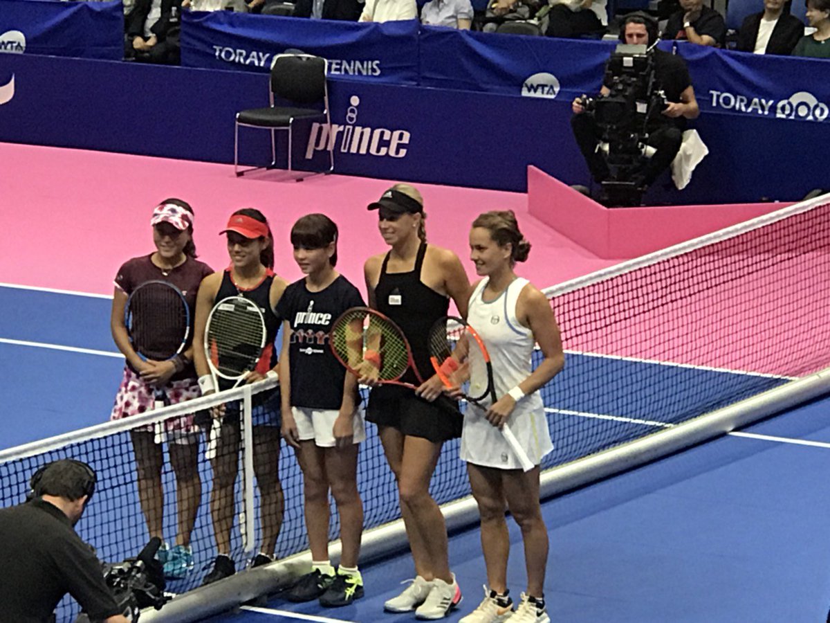 クロスリー真優 東レ パン パシフィック オープン テニス のダブルス決勝戦で コイントスしました 初めての経験 ドキドキしました