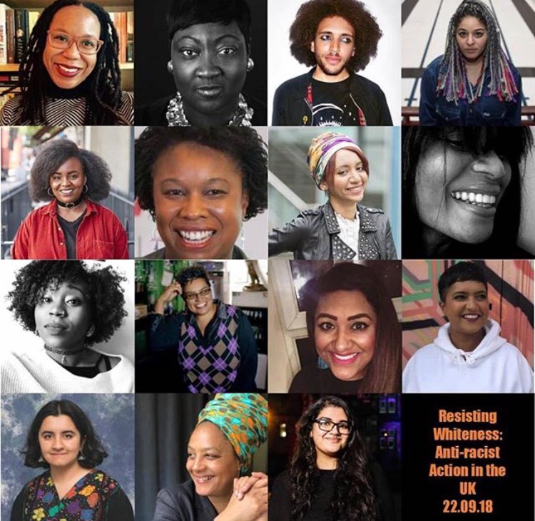 SYFUCollective's tweet photo. Edinburgh folk! Join @jacobvjoyce alongside all of these other wonderful folks at Resisting Whiteness at The Pleasance Theatre 

Talks and workshops will be centred on discussions of anti-racist action in the UK, as well as ideas for challenging the domination of whiteness. https://t.co/1S3DGIv7yM