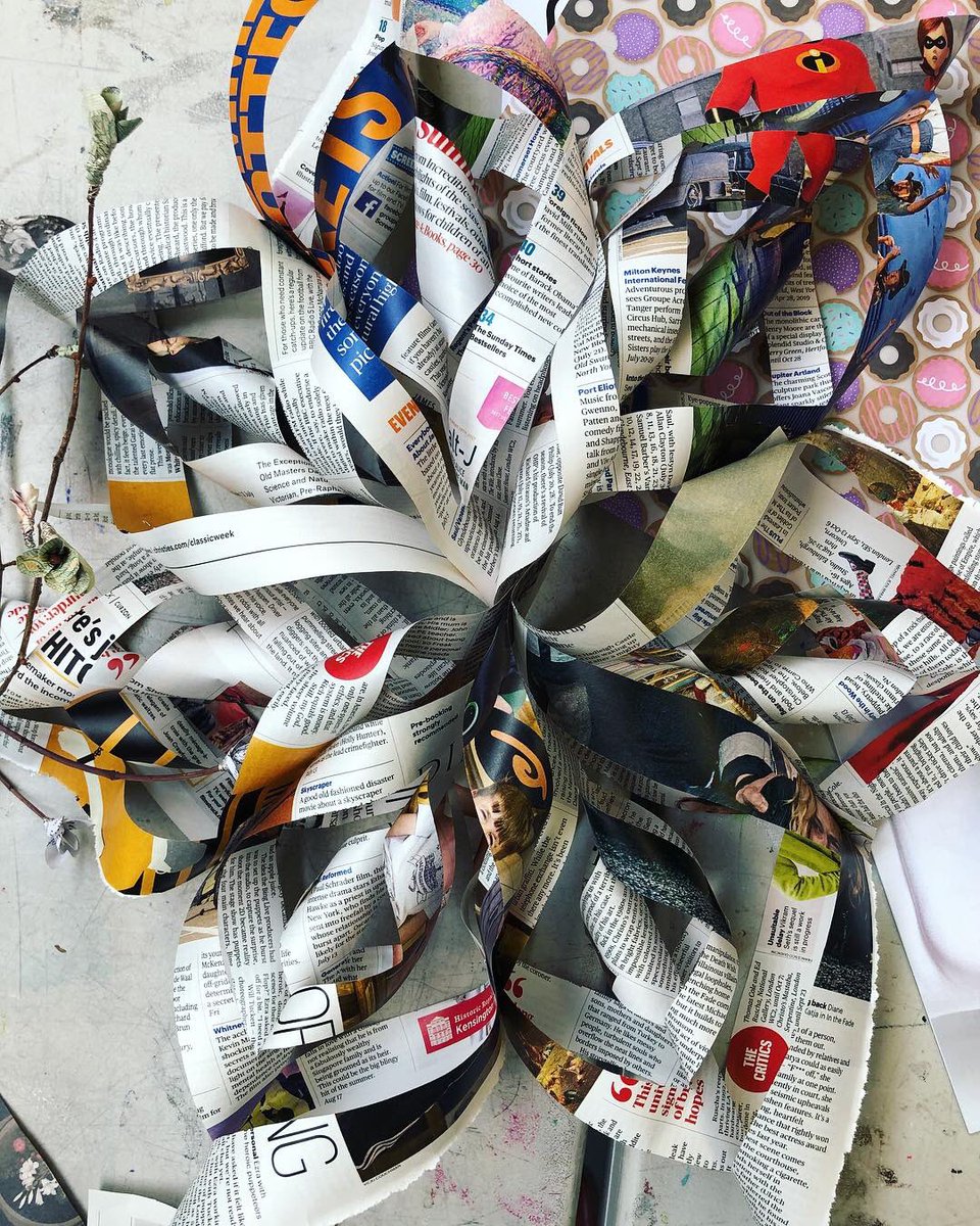 mkartscentre's tweet image. We’ve been learning the addictive craft of playing with paper dimensions with artist @Weeannabee this morning as part of #groundworkmk by @TracingPathways - favourite quote from the day from one young participant: “THIS IS MY NEW HOBBY!”
