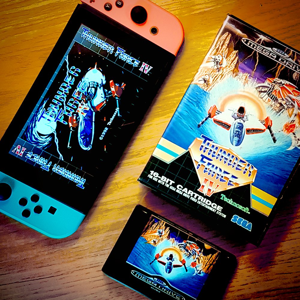 TomFryPWG's tweet image. Was pleasantly surprised to hear the news that @M2_game&apos;s sterling work has made it on to the Ninty eShop! #ThunderForceIV is easily one of the Mega Drive&apos;s best games, never mind shmups and #Sonic1 now has the Drop Dash, a humbling honour ❤️