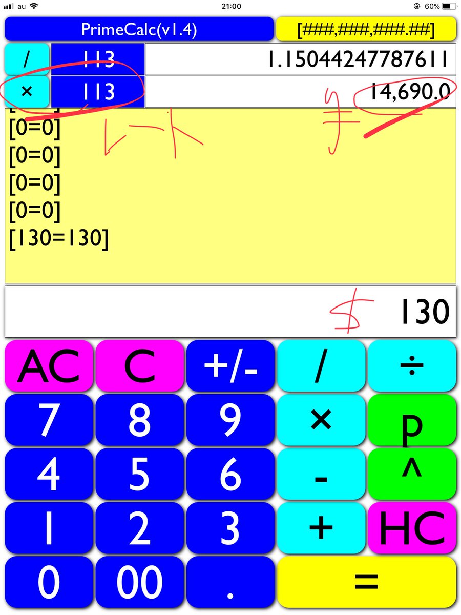 TreeChart_help's tweet image. #PrimeCalc 旅行先でドル→円換算
1ドル=¥113の場合
130ドルだと、¥14,690相当