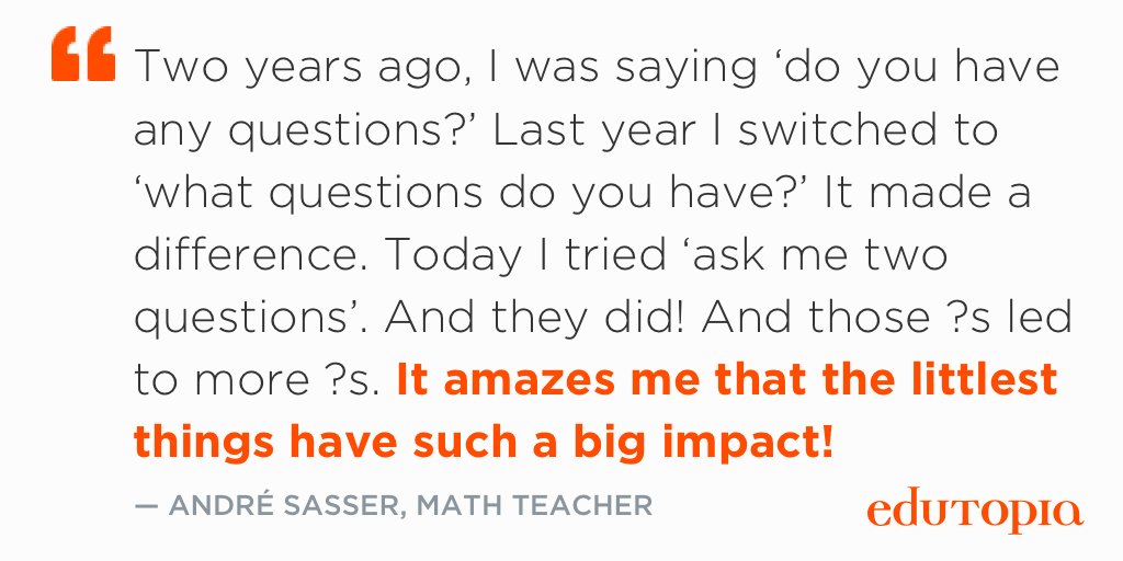 The power of strategic questioning! via <a href="/MrsSasser/">Andre Sasser</a>
