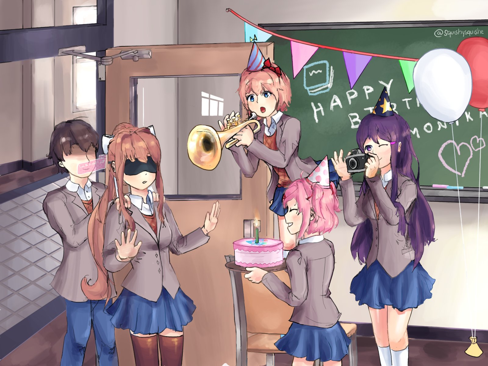 DDLC Моника и протагонист