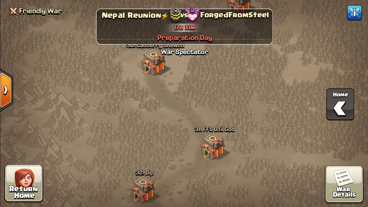 Late post!!
<a href="/champwarleague/">Champions War League</a> week 3 match against <a href="/FFSCoC/">ForgedFromSteelCoC</a> 
Gl <a href="/FFSCoC/">ForgedFromSteelCoC</a> 🖒🖒
This will be fun 👌👌
Let's go goats... 🐐🐐🐐
#Apex