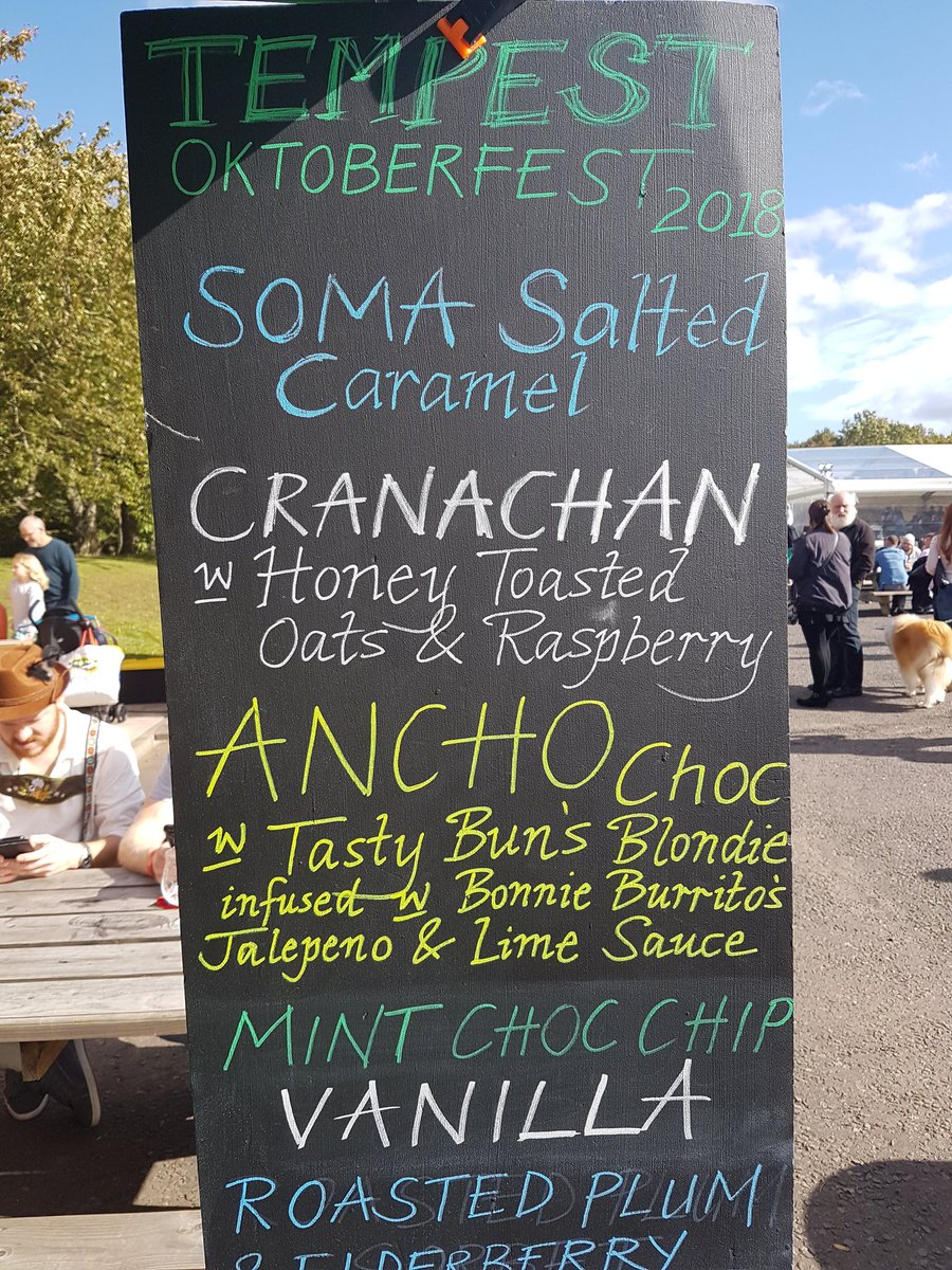 OverLangshaw's tweet photo. @TempestBrewCo oktoberfest 2018!! made some new infusions..With @TastyBunsBakery @bonnie_burrito and delicious Tempest beers obviously🍻🍦  COME TRY THEM!! https://t.co/Bum2KCcZxo