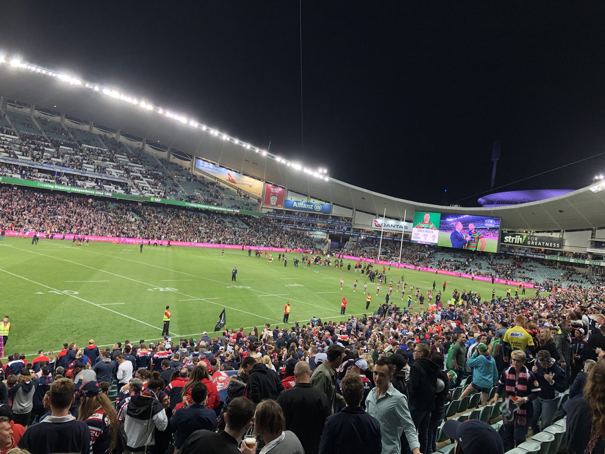 Goodbye to a great stadium. Will always remember it as the #SFS. Hope the new one is worth the $. Go #Roosters