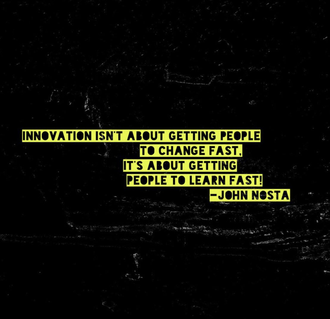“Innovation isn’t about changing fast, it’s about learning fast!” -John Nosta #quote #Innovation #transformation #digitalhealth
