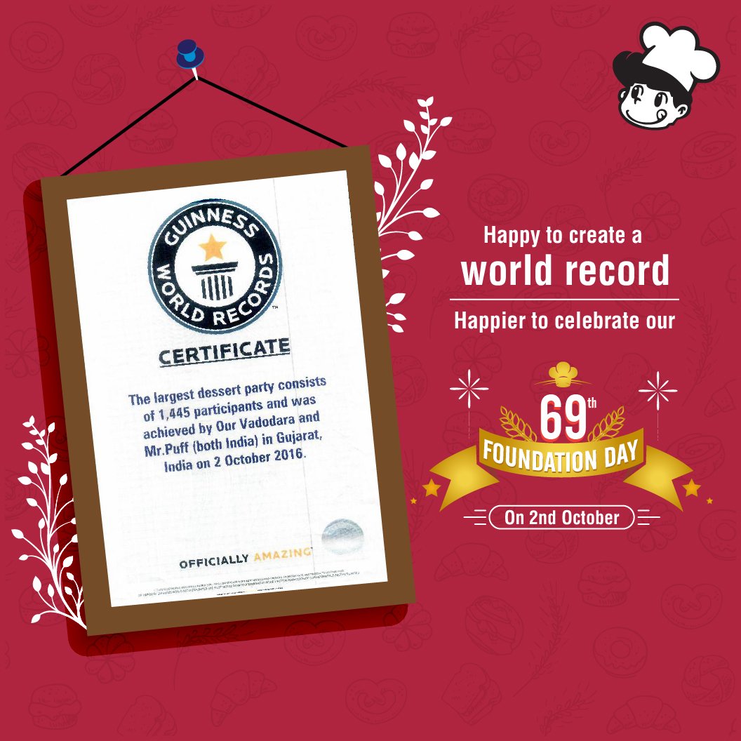 MrPuff_India's tweet photo. At Mr. Puff, we always believe in making things grand. And our 69th Foundation Day celebrations will even be grander. #69thfoundationday https://t.co/axULfTjJKr