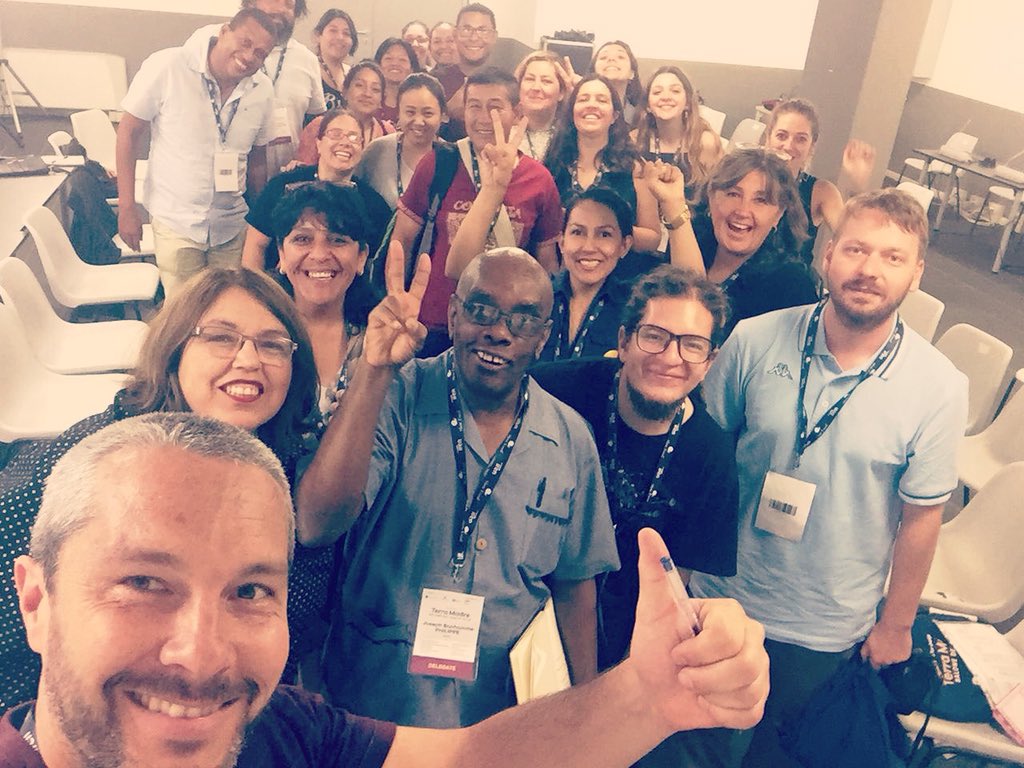 Delegados de #educación de #AméricaLatina <a href="/SlowFoodHQ/">Slow Food</a> <a href="/SlowFoodUruguay/">SlowFoodUruguay</a> #educaciónalimentaria #educocina