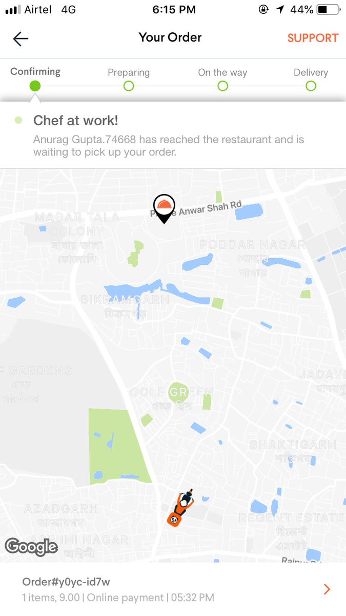 SahadatAM_25's tweet image. @foodpandaIndia for the last 45min i am seeing this update with no significant movement. Can i have an update on this? Ordered food on other site post this order and got those delivered. And here i am still awaiting for u #poortracker #lateservice
