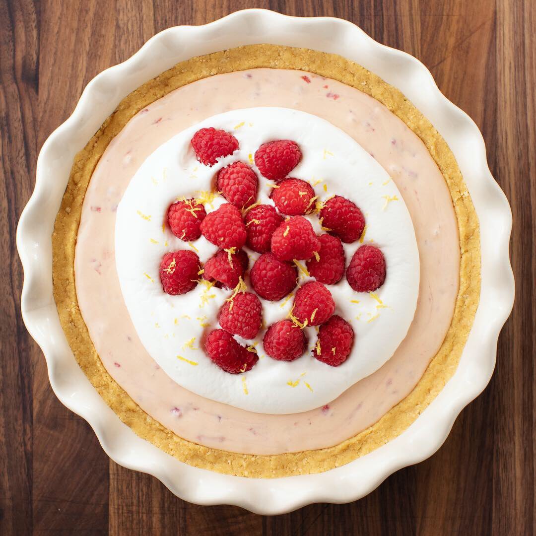 I'm making this pie on <a href="/FoodNetwork/">Food Network</a> this morning! There's a lotta cream in it. And on it.