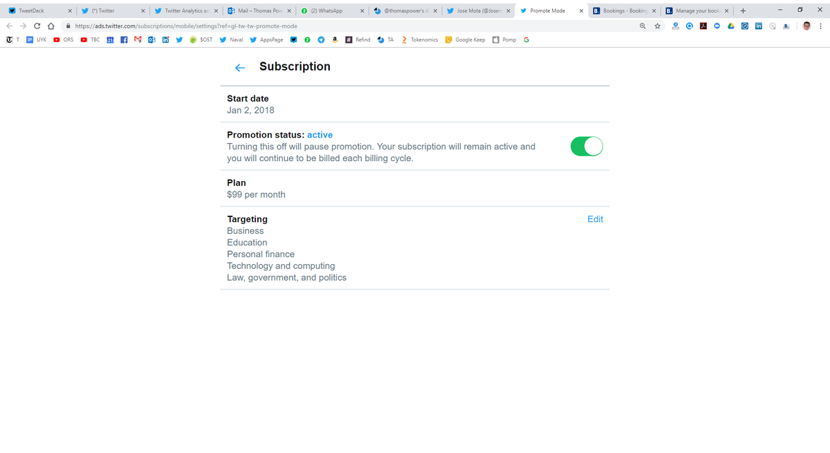 thomaspower's tweet photo. @jack @Marthalanefox @TwitterSupport I'm working hard to remove fakers &amp; bots &amp; happy to subscribe to such a removal service for $99 per month much like @twitter #promotemode thank you @davc @grossnasty for #twitteraudit service cc FYI @thecounter @omerginor https://t.co/BW8w3W5cnR