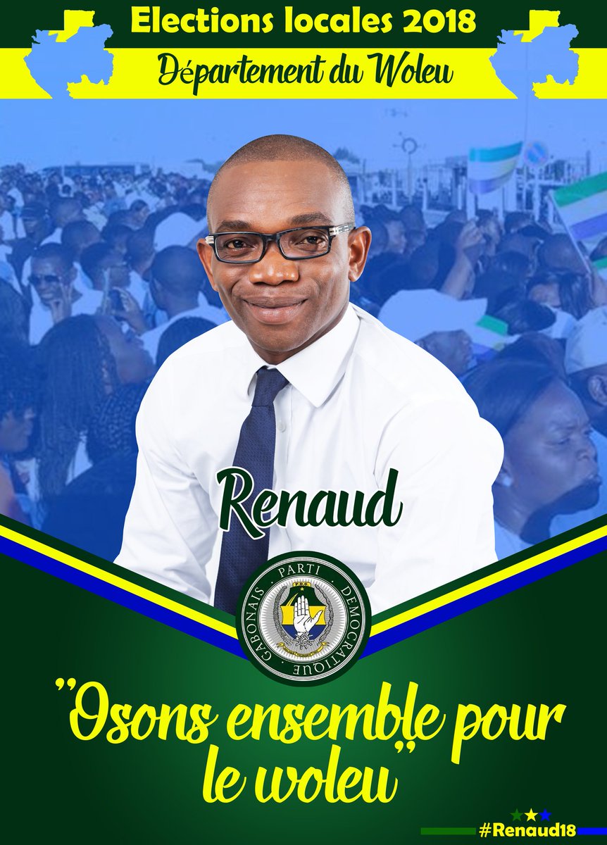 Filles et fils du woleu j'arrive vers vous pour qu'ensemble nous puissions développer notre département
#renaudallogho
#votonsrenaudallogho
#teamRAL18