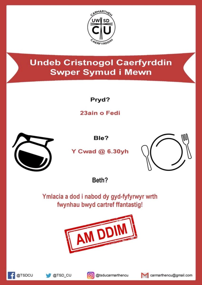 TSD_CU's tweet image. Looking forward to tomorrow night! See you there at 6.30pm in the Quad!

Edrych ymlaen at nos yfory! Gwelwn ni chi yno am 6.30yh yn y Cwad!

#TSDSU #CUNews