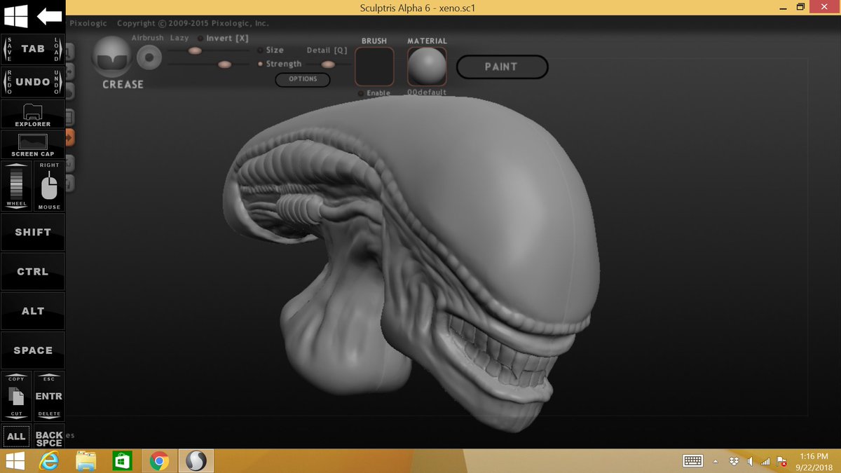 project_842's tweet photo. Practice practice practice....
#sculptris #pixologic #xenomorph https://t.co/P1GARoUwbd