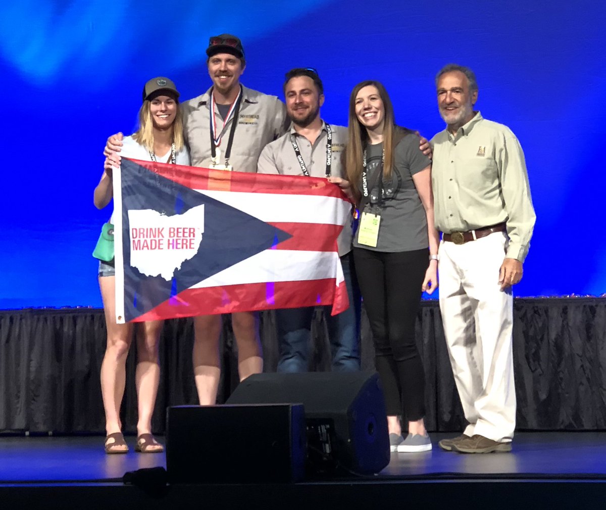 Congrats <a href="/MastheadBrewing/">Masthead Brewing Co.</a>, winners of the gold🥇medal at @gabf for Midwest Red IPA in the Double Hoppy Red Ale category!
#GABF OhioCraftBeer #DrinkBeerMadeHere