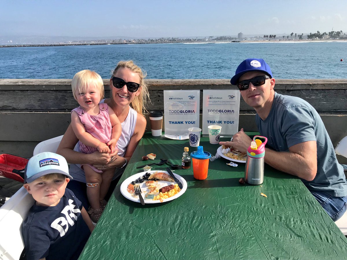 Congratulations <a href="/OBTownCouncil/">OB Town Council</a> on 50 years of serving the community! Happy to pitch in with this morning’s 20th annual pancake breakfast on the Ocean Beach Pier.