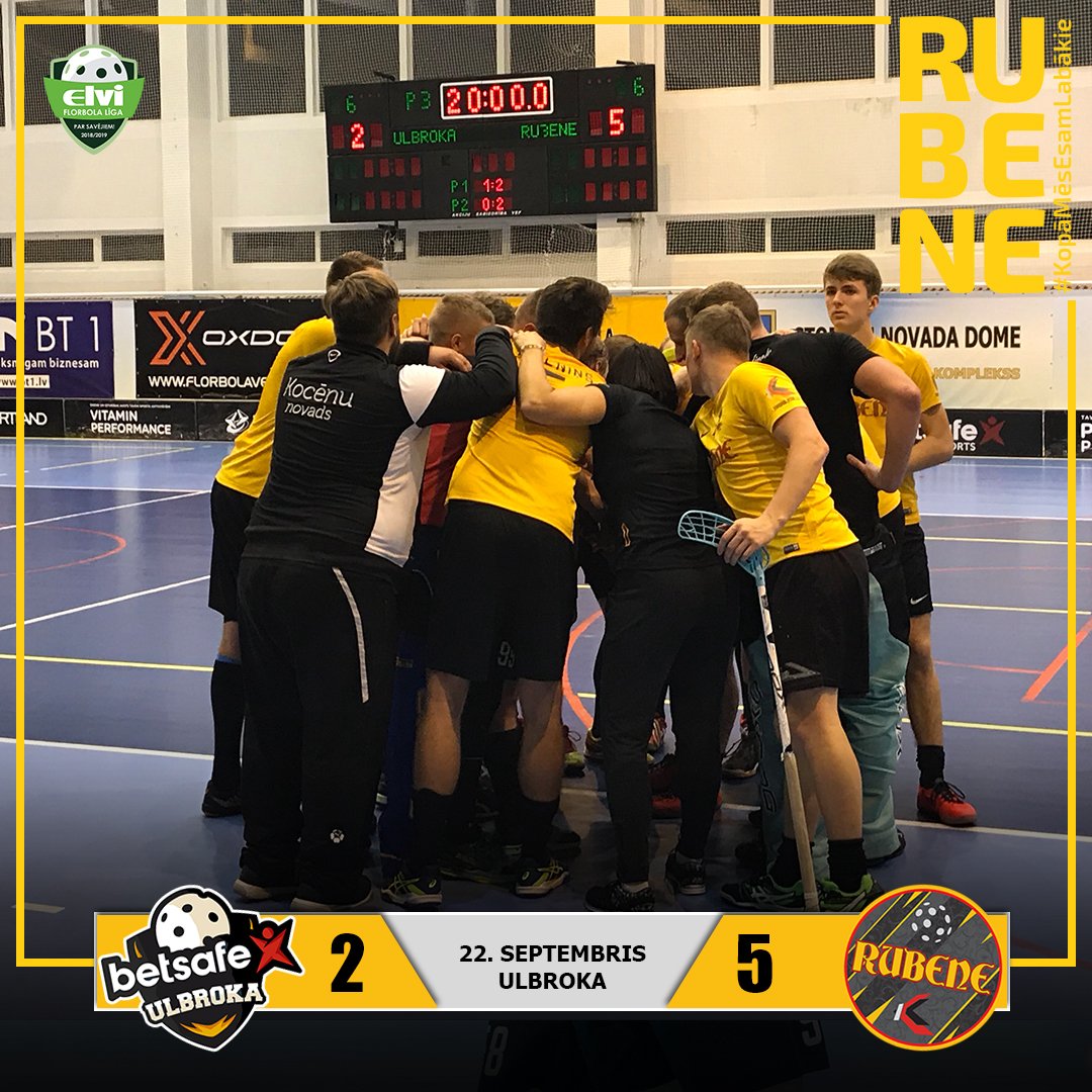 Uzvara! Pārspējam Latvijas čempionus <a href="/FSMasters/">FS MASTERS</a> un pārtraucam viņu 20 mājas spēļu uzvaru sēriju. #florbols #floorball #KopāMēsEsamLabākie