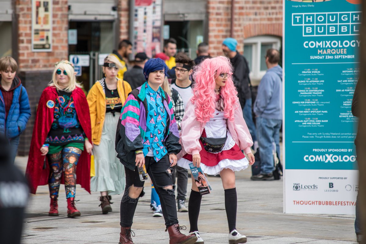 WelcometoLeeds's tweet photo. Such a fun day so far. Checking out all the family activities @ThoughtBubbleUK #TBF18 https://t.co/aWejEZL3dl