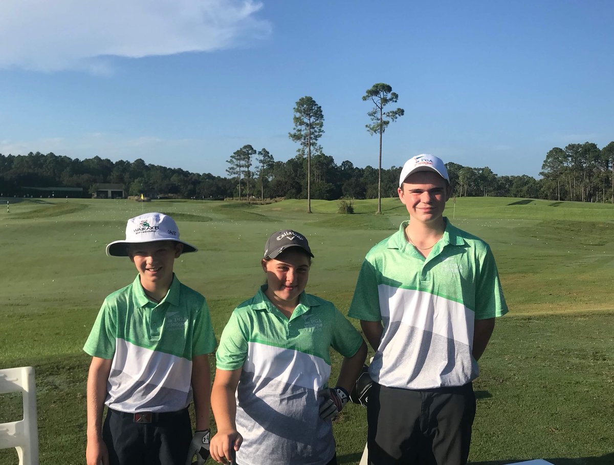southfloridapga's tweet photo. Our @PGAjrLeague Section Championship team from Palm Beach County is looking good this morning as they compete in round 1 of their regional championship @worldgolfvillag! We wish them well, go get um’! @DLawGolfAcademy @PBCOkeeheelee @PBCOspreyPoint #juniorgolf #thejourney https://t.co/pli2BFSiFY
