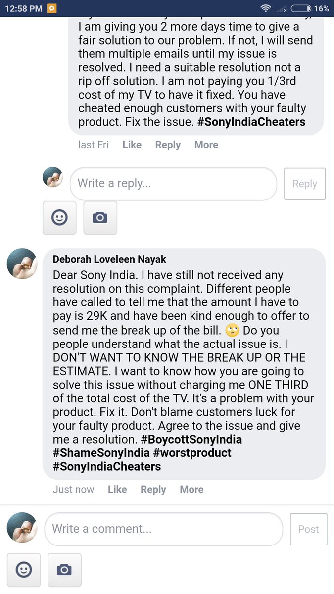 BoycottSonyInd's tweet photo. @consumerforum_ #NoBrand @sony_india @SonyElectronics

They are just cheating customers by selling TVs that have manufacturing defects. 

#BoycottSonyIndia #ShameSonyIndia #worstproduct #SonyIndiaCheaters #YourProductsSucks #NotBadLuck #TakeYourJunkBack https://t.co/yh9bwz53Bs