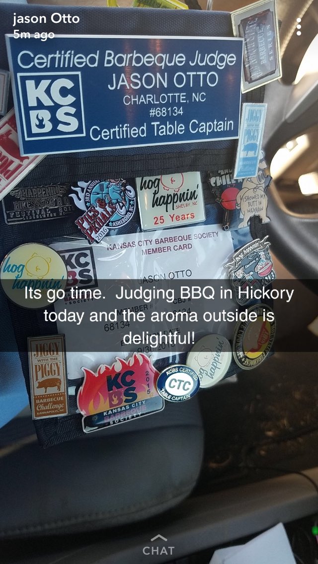 rhonda_gomez's tweet photo. Our very own Magnet Coordinator, Jason Otto, is also a certified BBQ Judge! Enjoy the day Jason and judge well! ⁦@TuckTownPTA⁩ ⁦@CharMeckSchools⁩ ⁦@CMS_MR⁩ ⁦@CMS_Advanced⁩ https://t.co/G0LZ8hQskH
