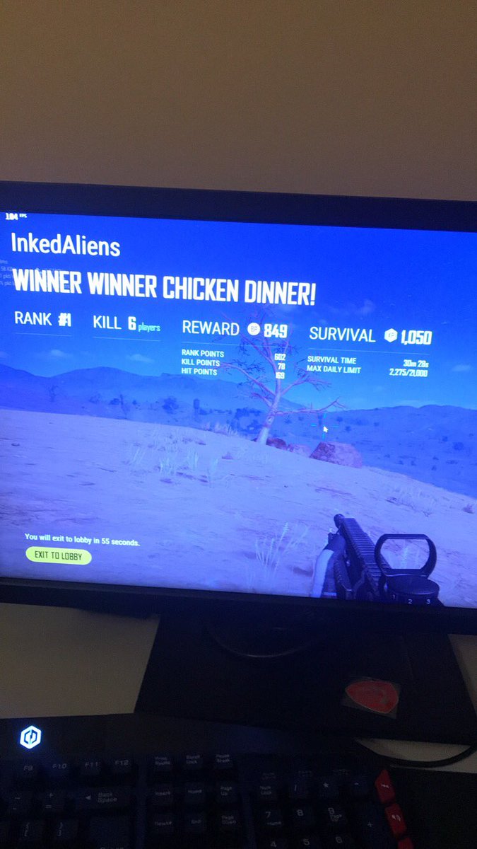 My 2nd solo win on pc! Got my pc just under 3 weeks ago and never played on pc before &amp; I think I’m started to get the hang of kb&amp;m 👍👏🙏🍳🍳#PLAYERUNKNOWNSBATTLEGROUNDS #pubg #pc #pcgaming