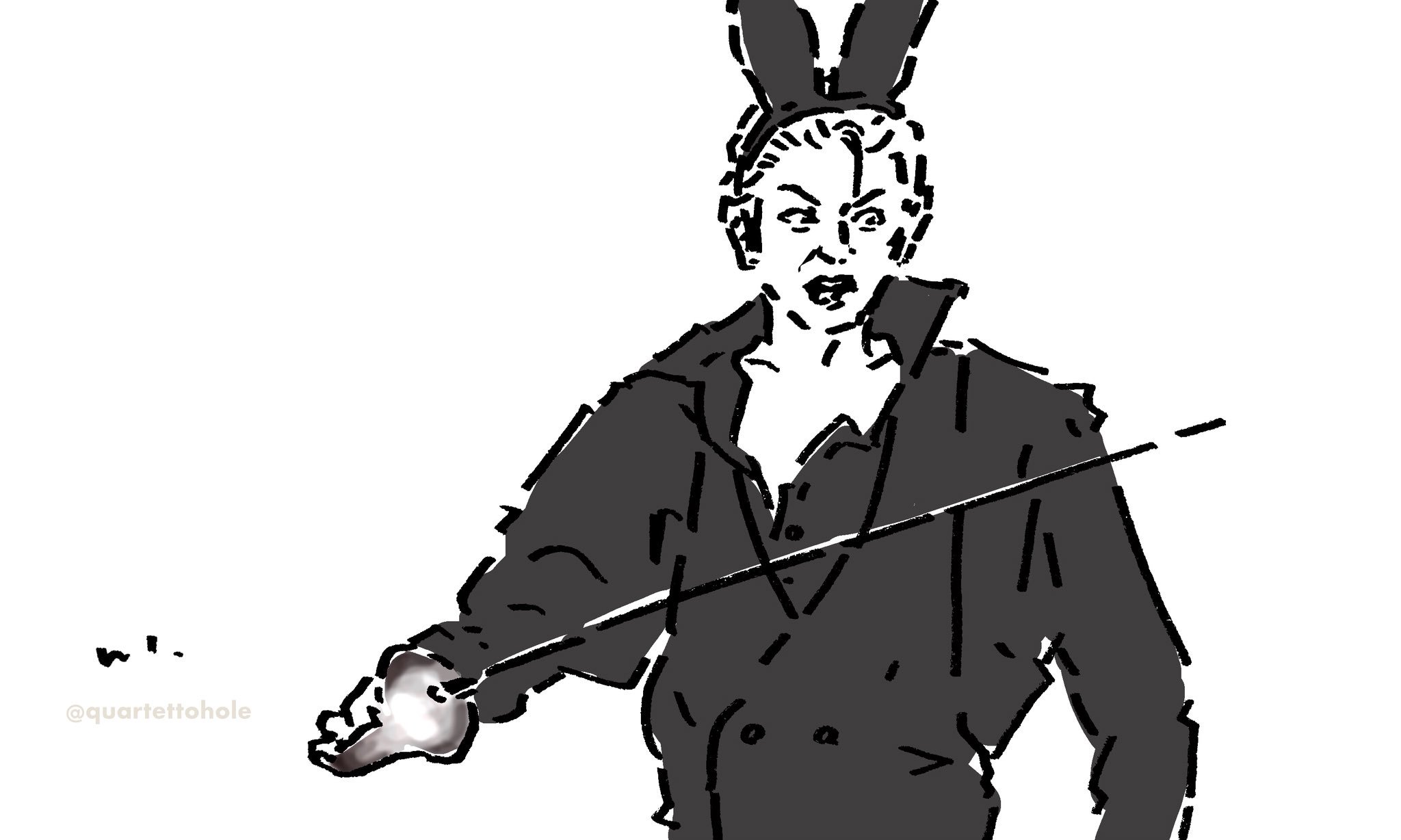 ট ইট র Qttt 二枚いけた バニーはいいな パン 大吟醸 ラーメンズ版深夜の真剣お絵描き60分一本勝負 ラーメンズ 小林賢太郎 片桐仁 Illustration イラスト