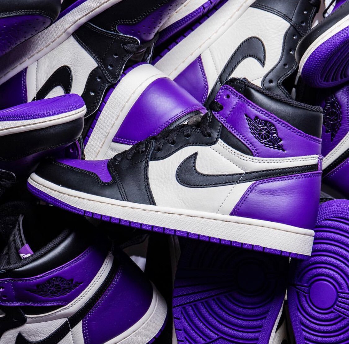 retro 1 purple and green