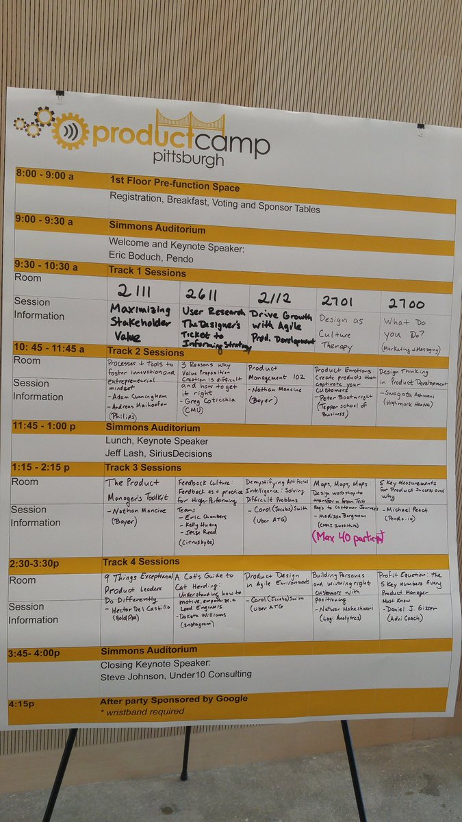 Brklyninnov8tor's tweet photo. If you ain't here, this is what you are missing! #pghpcamp @ProductCamp @PittInnovates #TepperQuad https://t.co/wpOIwOFTAU
