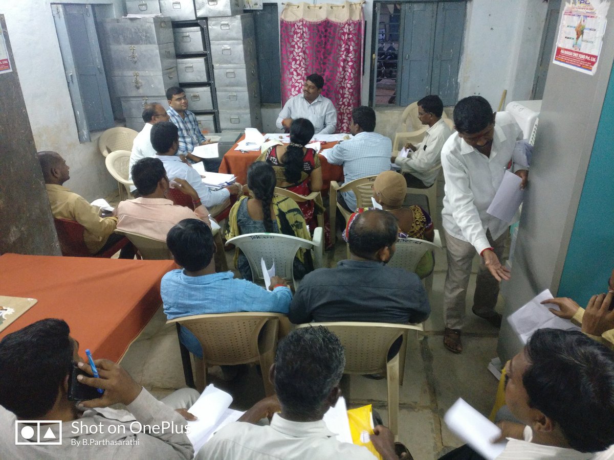 TNarayanpet's tweet photo. Vro s and Staff meeting held reviewing the number of claims recvd up to today. https://t.co/qZP394bdHh