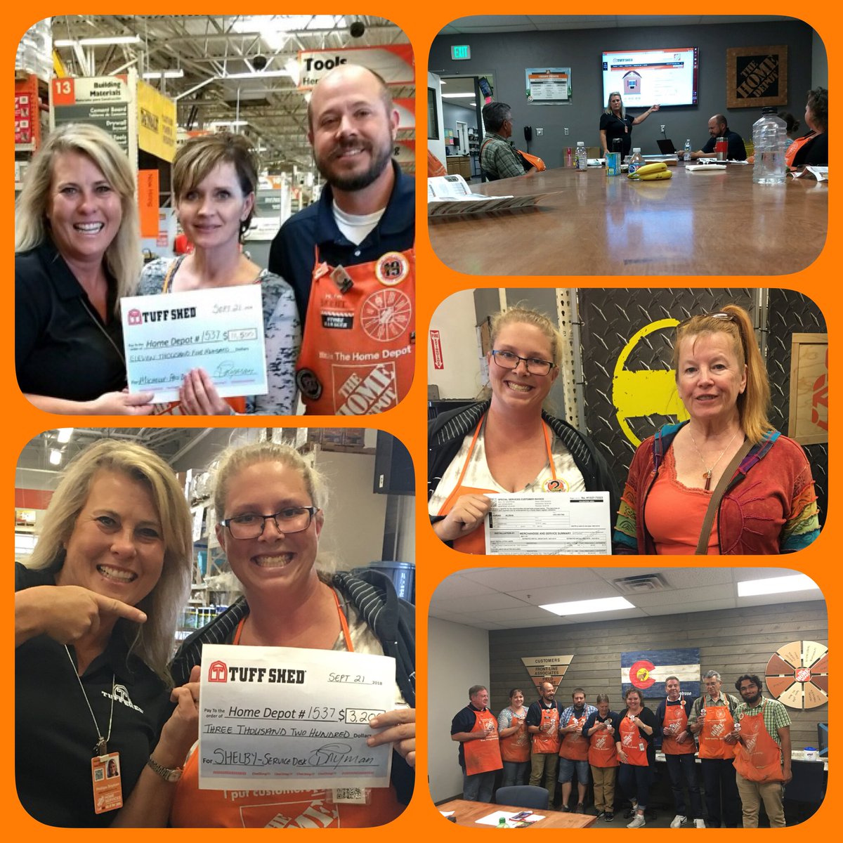 PhillipaTShed's tweet photo. Another great visit to #MONTROSE1537 #1sale #chachingcheckpresentation #training #allinadayswork #westernslopestores #associateswhosell @BrentDeisig_HD @Megkelleherhd @donnazoe414 @MarkDMiller13 @tuffshedchris https://t.co/0ebnj7fVL1