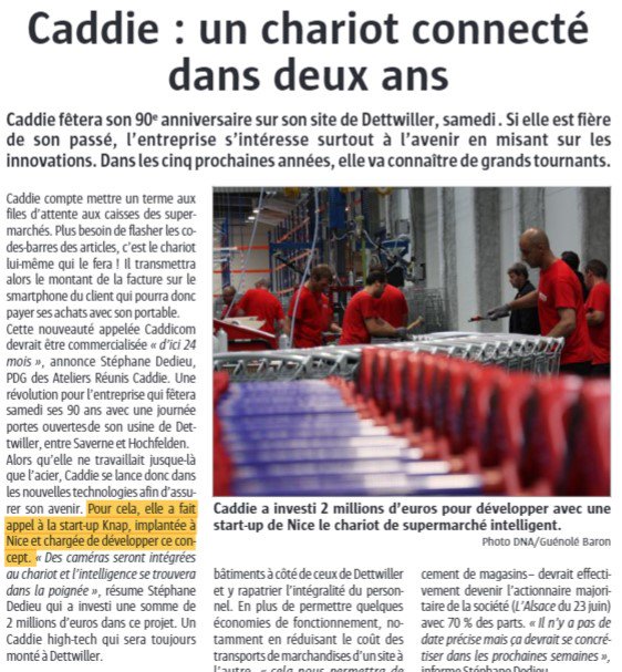 Bel article <a href="/stephanededieu/">stephane dedieu</a> ! En espérant que Les Ateliers Réunis Caddie durent encore un siècle ! 
#innovation #Knap