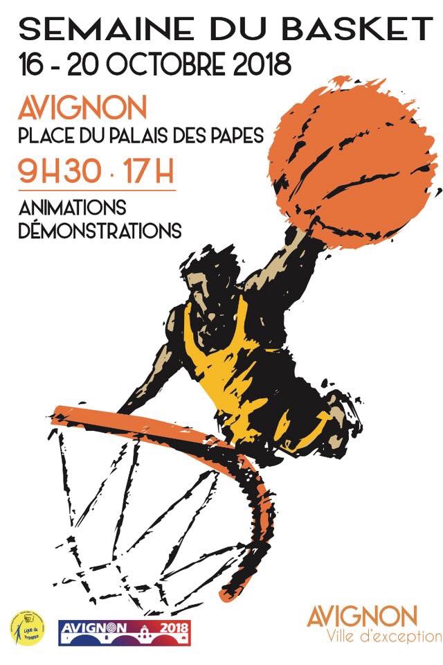 Bienvenue à toutes et tous à AVIGNON sur le parvis du Palais des Papes pour une semaine mémorable en préambule de l’AG de la FFBB. Que la fête commence !