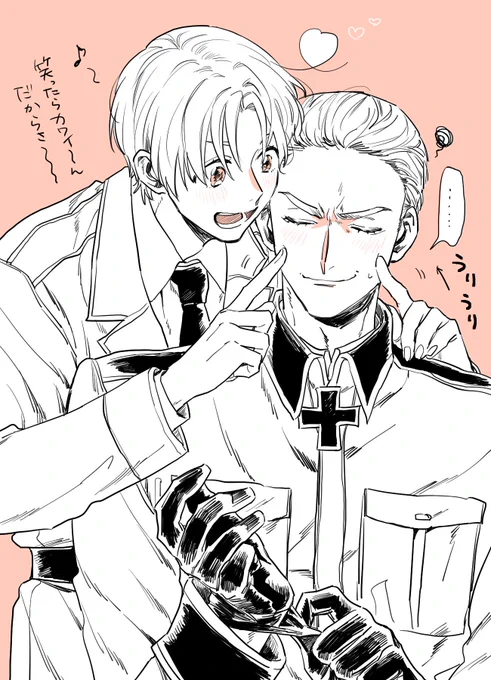#独伊版深夜のお絵描き60分一本勝負 

遅刻した上に間に合いませんでした 